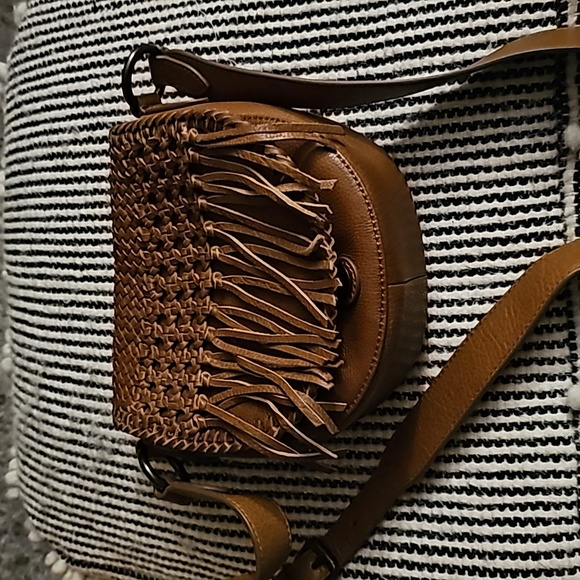 Crossbody genuine leather bag only used couple times by FRYE - Picture 1 of 2